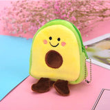 Ins Baby Girl Avocado Doll Plush Money Purse Bag