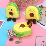 Ins Baby Girl Avocado Doll Plush Money Purse Bag