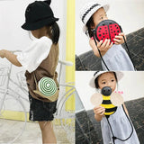 Girls Bees Ladybug Messenger Crossbody Bag