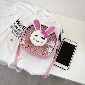 Sequins Bunny Children's Messenger Bag
