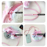 Fox Handbag Girls Shoulder Bag Unicorn Animals Messenger Kids Coin Purse
