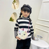 Fox Handbag Girls Shoulder Bag Unicorn Animals Messenger Kids Coin Purse
