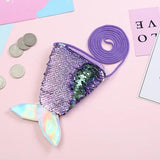 Kids Sequin Coin Purse Mini Shoulder Crossbody Bag for Little Baby Girl