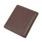 Cowhide Short Vertical Wallet with Card Slot