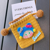 Knitted Drawstring Coin Purse Children Lipstick Key Coin Organizer