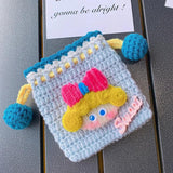 Knitted Drawstring Coin Purse Children Lipstick Key Coin Organizer