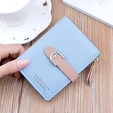 Leather Zipper Wallet Large Capacity Card Purse
