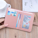 Leather Zipper Wallet Large Capacity Card Purse