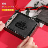 Men's Leather Wallet Boat Pattern Man Wallet Card Holder Male Ourse