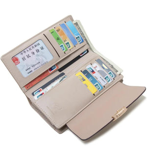 Aibu Wallet Women's Long and Fresh Buckle Handbag