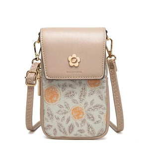 Double Zipper Mobile Phone Bag Mini Diagonal Back