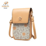 Double Zipper Mobile Phone Bag Mini Diagonal Back