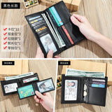 Elephant Imprint Men's Leather Short Wallet