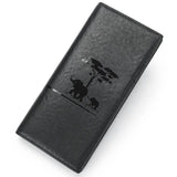 Elephant Imprint Men's Leather Short Wallet