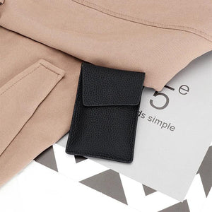 Woman Leather Coin Purse Wallet Mini Zipper Money Clip Bags