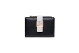 Prati's Three-Fold Zipper Short Wallet with Buckle