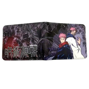 Jujutsu Kaisen Cosplay Wallet Card Holder Money Clip with Coin Pocket