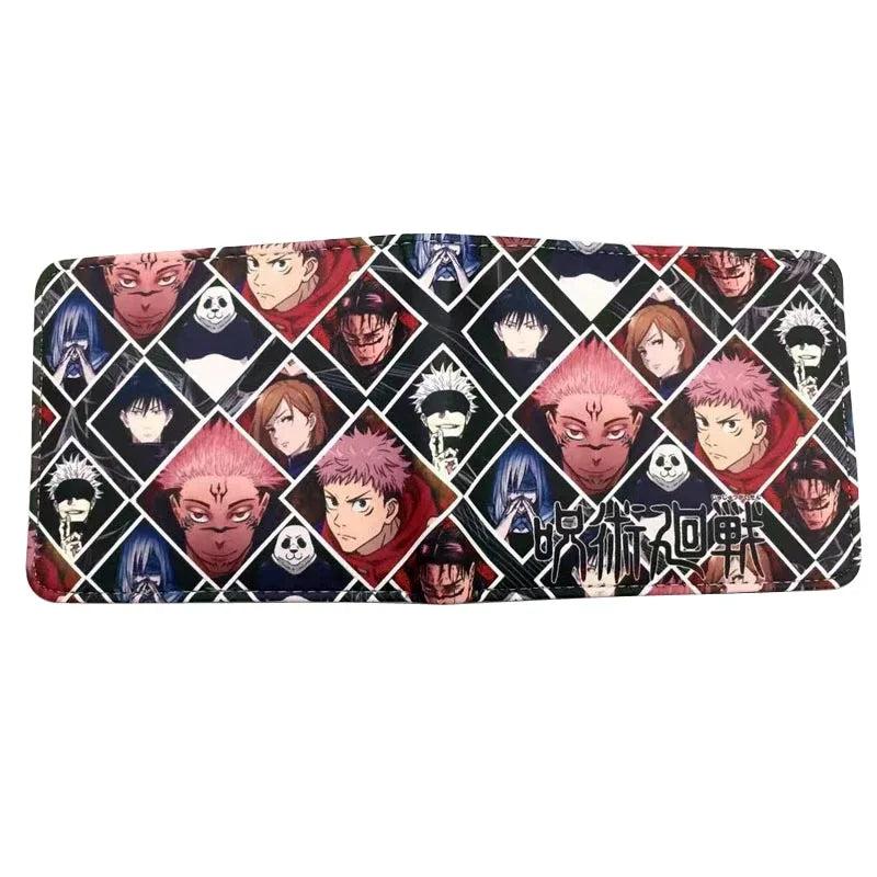 Jujutsu Kaisen Cosplay Wallet Card Holder Money Clip with Coin Pocket