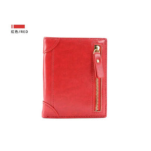 Woman Short Wallet Small Purse Student Zero Wallet Two Fold Zipper Wallet
