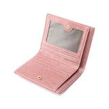 Woman Short Wallet Small Purse Student Zero Wallet Two Fold Zipper Wallet