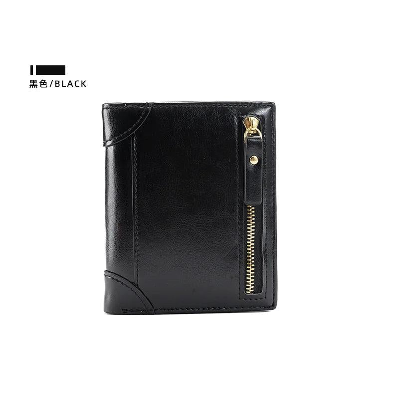Woman Short Wallet Small Purse Student Zero Wallet Two Fold Zipper Wallet