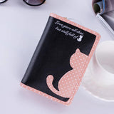 Cartoon Cat Long Wallet Zipper Girls Purse Card Holder