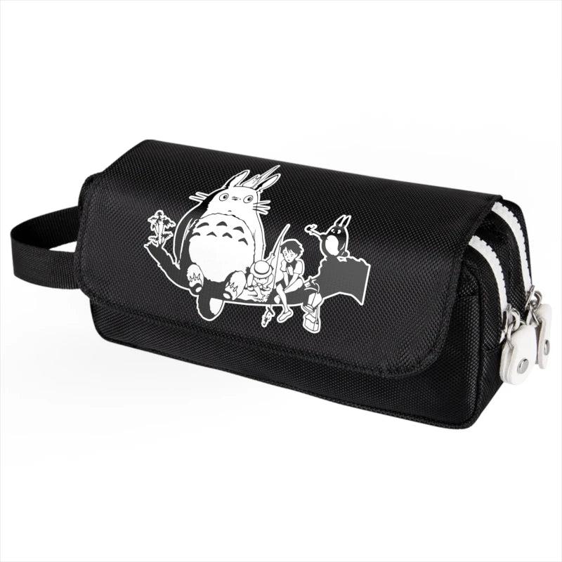 Anime Totoro Pencil Case Large Capacity School Pen Supplies Pencil Bag
