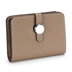 Cow Leather Women Short Wallet Coin Purse Clutch Credit Card Holder