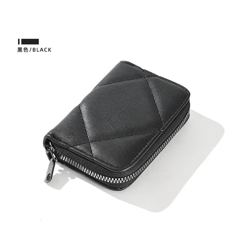 Women Small Wallet Card Purse Card Bag Female Zipper Business Card Case