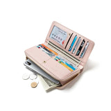 Women's Long Print Card Wallet