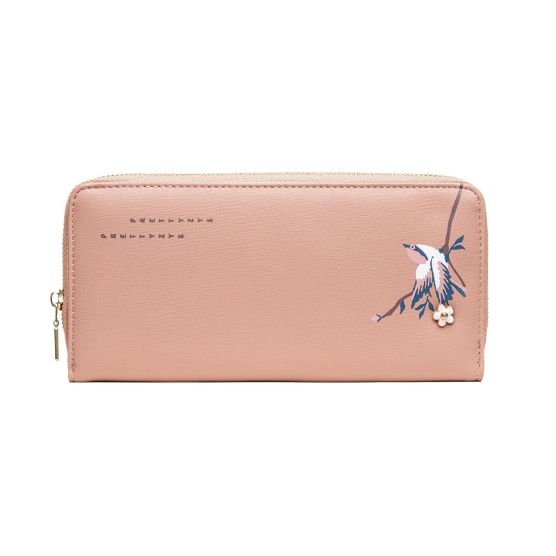 Women's Long Print Card Wallet