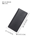Men's Long Cow Leather Wallet Gift Card Holder