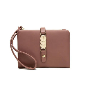 Two-Fold Zipper Short Casual Wallet