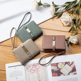 Two-Fold Zipper Short Casual Wallet