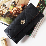 Women's Lingge Crown Wallet with Large Capacity