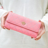 Women's Lingge Crown Wallet with Large Capacity