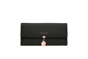 Leaf Pattern Women's Long Wallet Handbag