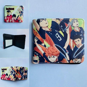 Haikyuu Bifold Wallet Coin Pocket Credit Card Id Window