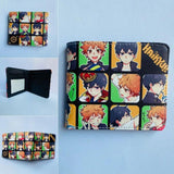 Haikyuu Bifold Wallet Coin Pocket Credit Card Id Window