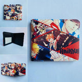 Haikyuu Bifold Wallet Coin Pocket Credit Card Id Window
