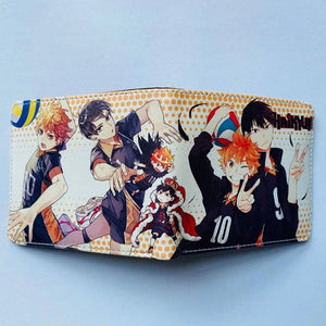 Haikyuu Bifold Wallet Coin Pocket Credit Card Id Window