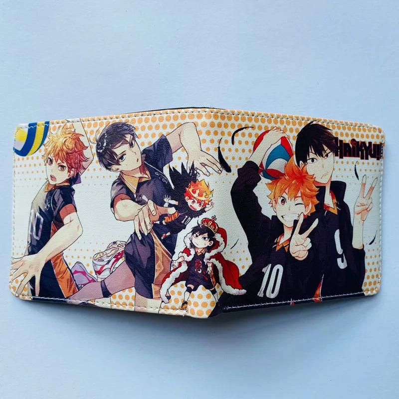 Haikyuu Bifold Wallet Coin Pocket Credit Card Id Window