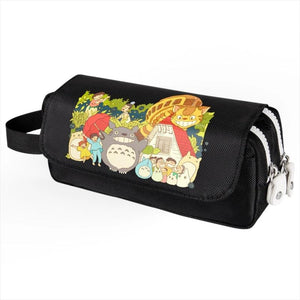 Totoro Student Pencil Case Large Capacity School Supplies Storage Bag