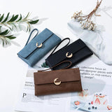 Priti frosted Pu zipper women's Long Wallet Zipper handbag zero wallet