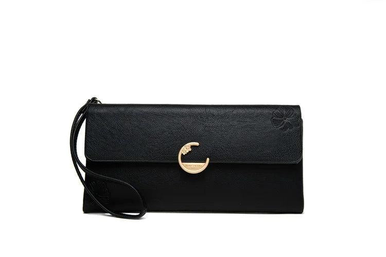 Priti frosted Pu zipper women's Long Wallet Zipper handbag zero wallet