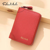 Leather Card Holder Anti Degaussing Compact Large Capacity Card Bag