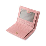 Woman Short Wallet Student Coin Wallet Two Fold Zipper Wallet