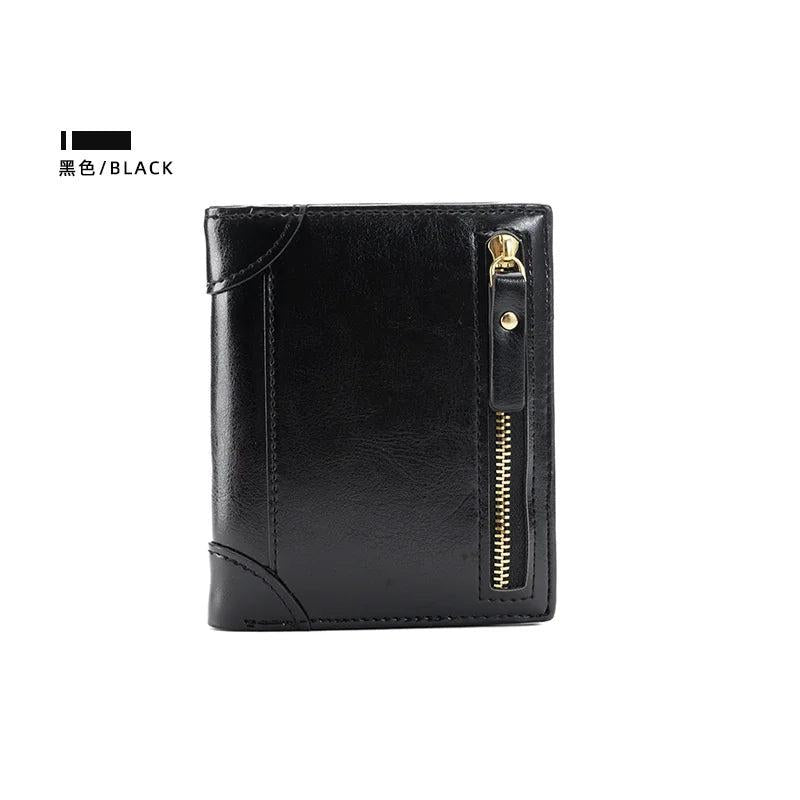 Woman Short Wallet Student Coin Wallet Two Fold Zipper Wallet