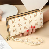 Women's Long Wallet Large Capacity Double Zipper Handbag