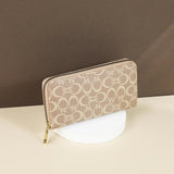 Printed Zipper Wallet Women's Long Handbag